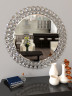 Зеркало круглое с обрамлением кристаллами Бриллианты DIAMANTE