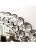 Зеркало круглое с обрамлением кристаллами Бриллианты DIAMANTE