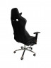 Геймерское кресло чёрное с опорой для ног