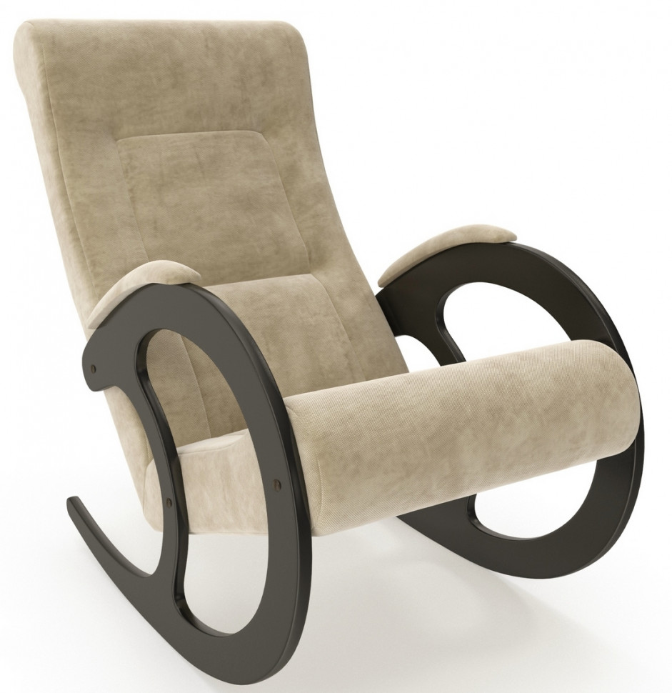 Кресло-качалка Модель 3 венге обивка verona ваниль