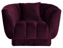 Кресло фиолетовое велюровое