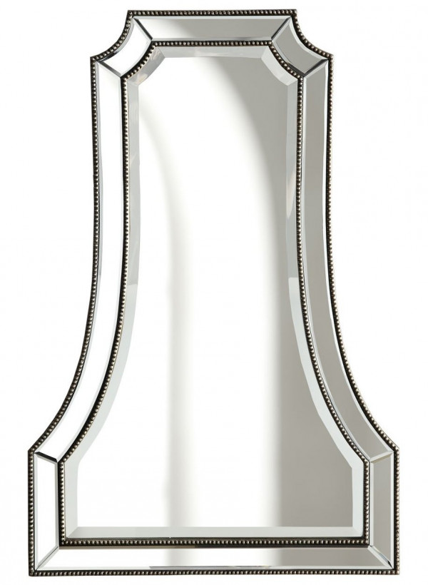 Зеркало декоративное фигурное с боковой зеркальной рамой