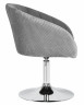 Кресло дизайнерское DOBRIN EDISON (серый велюр (1922-19))
