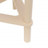 Вешалка со стулом Leset Атланта слоновая кость с коричневым сиденьем