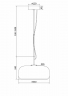 Подвесной светильник Maytoni MOD127PL-L6AM бронза серии Madmen, абажур янтарный