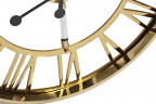 Часы настенные с металлическим золотым корпусом