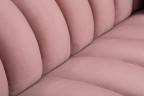Диван Fabio трехместный велюр розовый Colton 007-ROS, 2 подушки