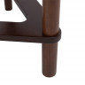 Вешалка со стулом Leset Атланта орех, коричневое сиденье