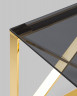 Столик журнальный КРОСС золото с тонированным стеклом