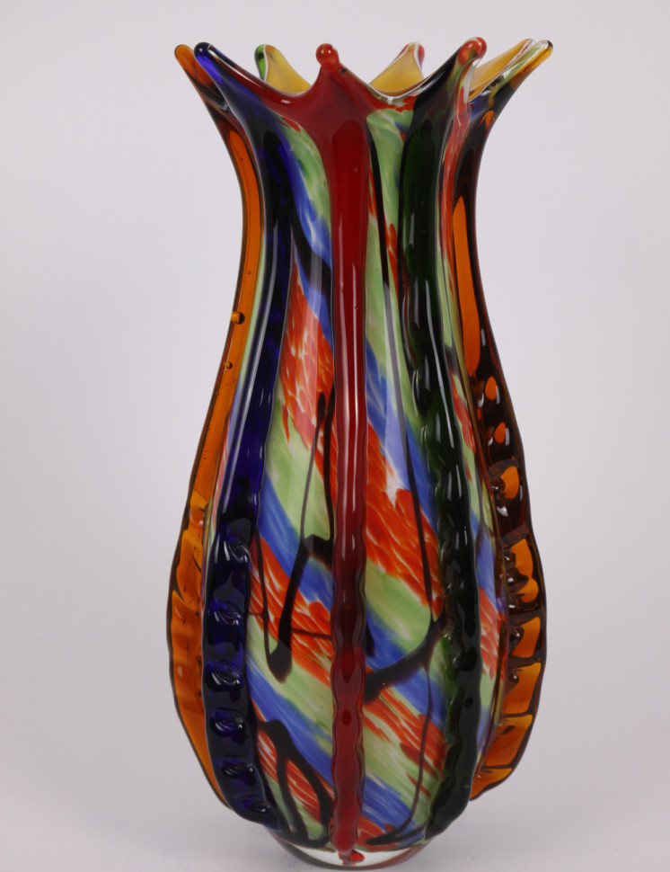 Авторская ваза из цветного стекла "Поль Сезанн"