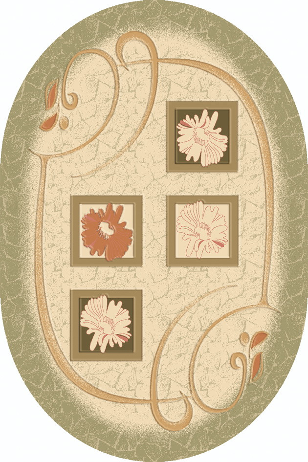Ковёр овальный с рельефным рисунком коллекции Премиум, Молдавия, арт. 288-50634