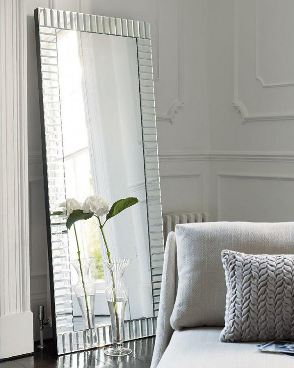 Зеркало напольное в зеркальной раме