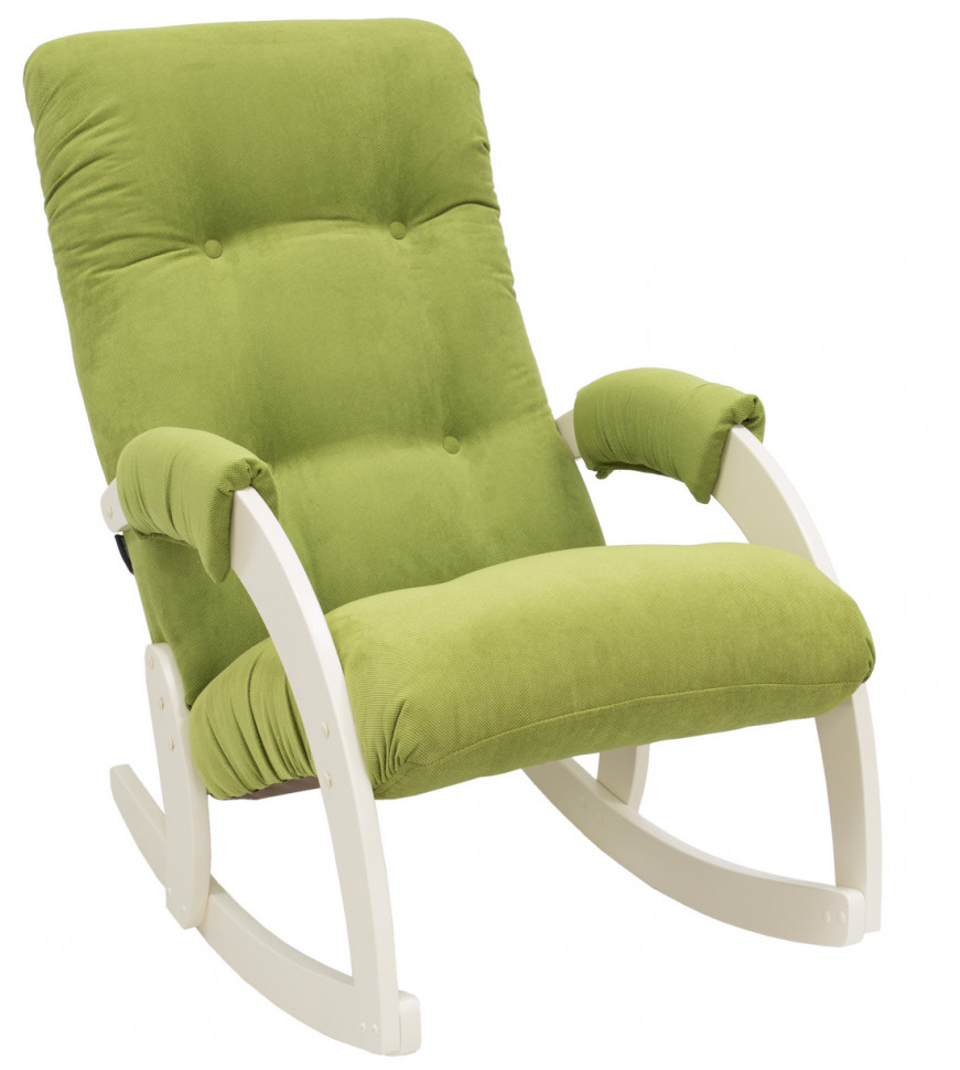 Кресло-качалка Модель 67 дуб шампань обивка verona зелёное яблоко