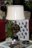 Настольная лампа с белым абажуром высота 52 см