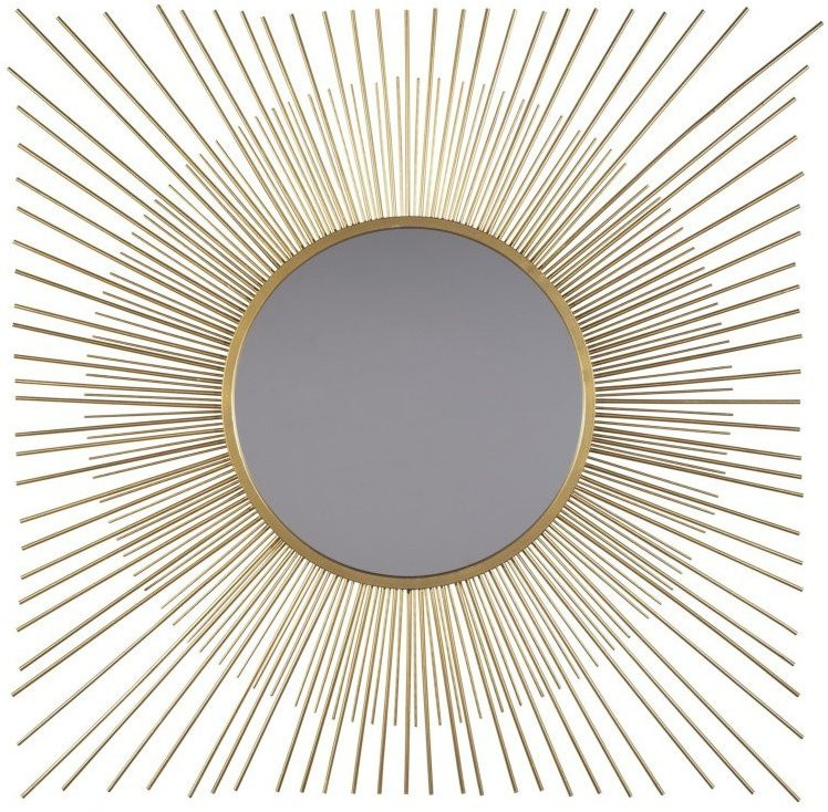 Зеркало металлическое в форме Солнца