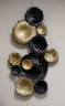 Декор металлический Цветы золотисто-чёрные