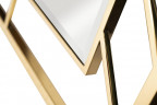 Зеркало прямоугольное в металлической раме золото, KFG081