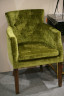 Кресло зелёное велюровое