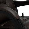 Кресло-глайдер Модель 78 люкс кожаное коричневое корпус венге