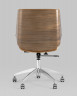 Кресло офисное TopChairs Crown коричневая кожа