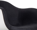 Стул обеденный DOBRIN DAW ROSS (ножки светлый бук, сиденье 012 белый пластик, чёрная ткань)