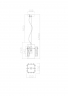Подвесной светильник Freya FR5166PL-01BS латунь серии Basilica, абажур прозрачный