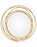 Зеркало круглое Трюдо в золотых кольцах