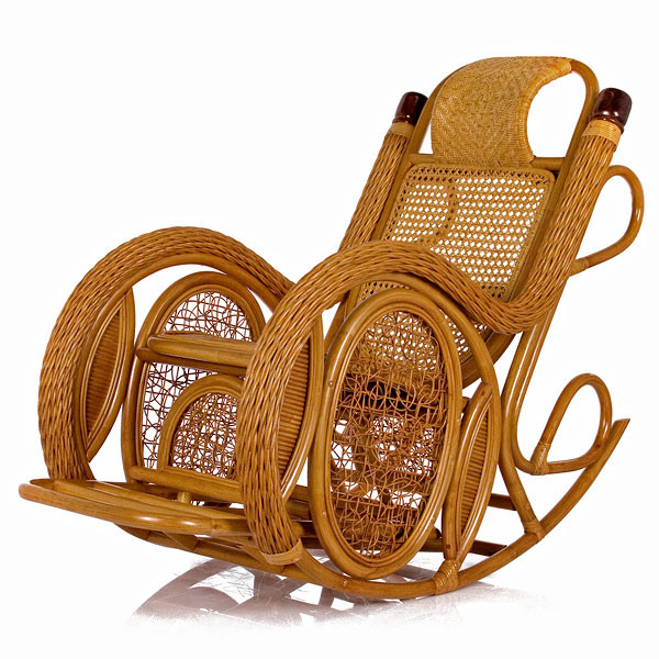 Кресло-качалка из ротанга Твист