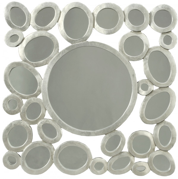 Панно настенное "Кольца с зеркалами - квадрат"