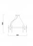 Подвесной светильник Freya FR5141PL-10BS1 латунь серии Deserto, абажур серый