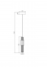 Подвесной светильник Maytoni MOD308PL-L9BL3K Modern Verticale, хром