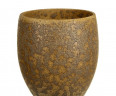 Коричнево-жёлтая керамическая ваза