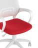 Кресло офисное ST-BASIC-W красная ткань, крестовина белый пластик
