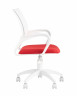 Кресло офисное ST-BASIC-W красная ткань, крестовина белый пластик