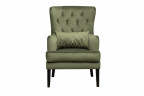Кресло Rimini велюр зелёный Colton с подушкой