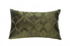 Подушка с бисером "Арабески" зеленая