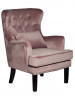 Кресло тёмно-розовое с подушкой
