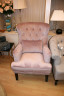 Кресло тёмно-розовое с подушкой