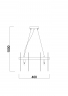 Подвесной светильник Freya FR5141PL-08BS2 латунь серии Deserto, абажур серый
