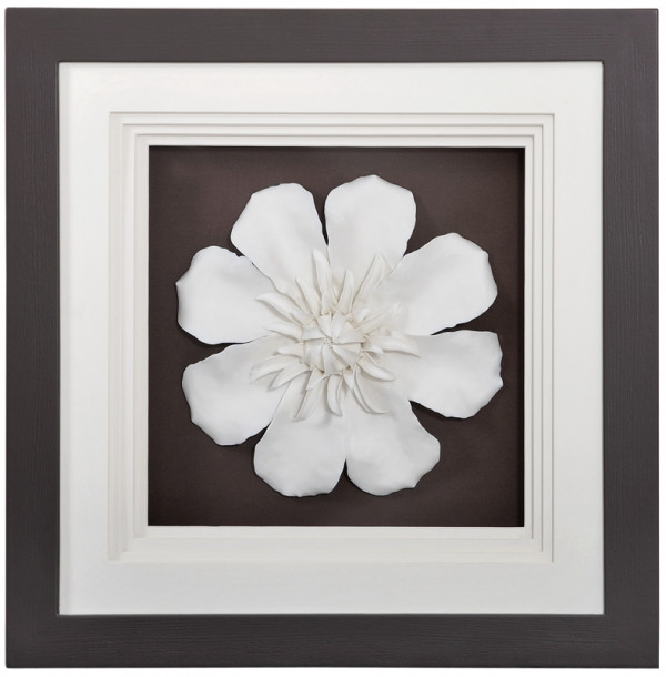 Панно керамическое "Цветок 2" в раме