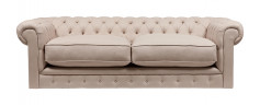 Диван The Pettite Kensington Upholstered Sofa Кремовый Лен
