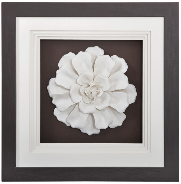 Панно керамическое "Цветок 3" в раме