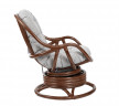 Кресло-качалка из ротанга Кора коньячного цвета