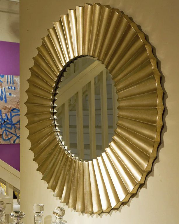 Зеркало санбёрст Гарднер в цвете латунь