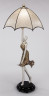 Настольная лампа Женщина с зонтиком