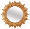 Зеркало круглое в золотистой раме