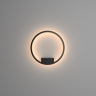 Настенный светильник (бра) Maytoni MOD058WL-L25B3K чёрный серии Rim, абажур черный
