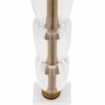 Настольный светильник Maytoni Z034TL-01BZ латунь серии Prima, абажур белый