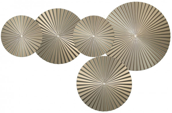 Настенное панно из дерева "Inflow gold"