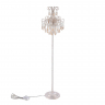 Напольный светильник (торшер) Freya FR2302FL-04WG белый с золотом серии Chabrol, абажур янтарный
